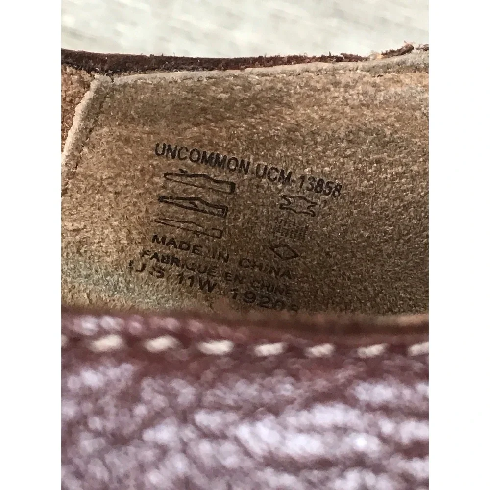 Taos Uncommon Womens 11 W Brown Leather Mary Janes Flats Curves and Pods Comfort